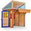 Little Tikes Real Wood Adventures 5-in-1 Game House Outdoor Wood Game Playhouse for All
