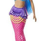 Barbie Dreamtopia Mermaid Doll with Pink Blue Hair Tail Plus Tiara Accessory