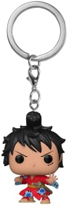 Funko POP Keychain One Piece - Monkey D. Luffy in Kimono Novelty Keyring - Luffytaro -