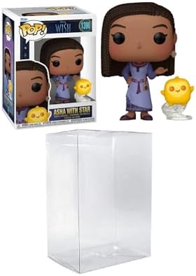 Funko Pop Disney Wish - Asha with Star Bundled with a Byron's Attic Protector
