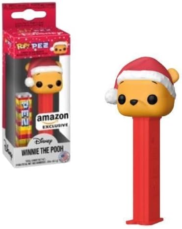 Funko Disney POP PEZ Winnie The Pooh Candy Dispenser Santa Hat Holiday Collector Box