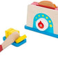 Melissa & Doug Melissa Doug Bread and Butter Toaster Set 9 pcs - Wooden Play Food and