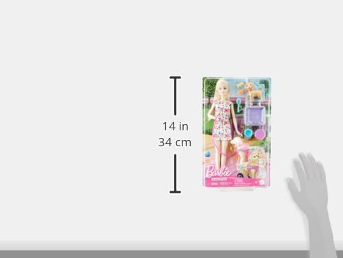Barbie Doll With A Toy Pup And Dog in A Wheelchair Plus Pet