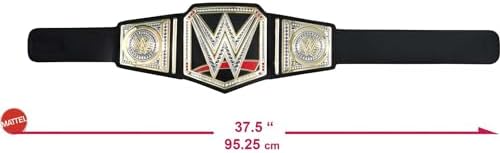 Mattel WWE Championship Title Belt Kid-Sized Wearable Role-Play Costume Accessory with