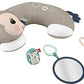 Fisher-Price Baby Toy Tummy Time Fawn Wedge Animal-Themed Support with Mirror Teether