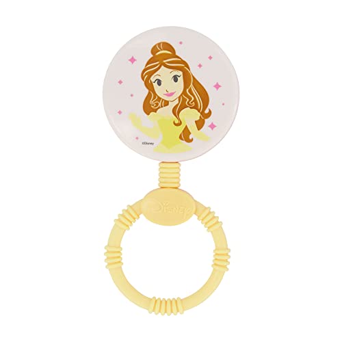 Disney 2 Pack Disney Princess Character Shape Rattle and Keyring Teether Premium Toddler