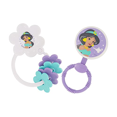 Disney 2 Pack Disney Princess Character Shape Rattle and Keyring Teether Premium Toddler
