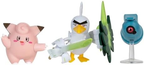 Pokemon Battle Figure 3PK Clefairy BELDUM SIRFETCH'D