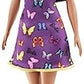 Barbie Doll 11.5 Inches with Colorful Butterfly Logo Print Dress Strappy Heels Ages 3 Up