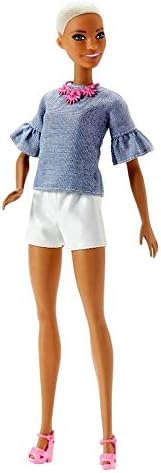 Barbie Fashion Doll Beach-Themed with Blonde Hair Pink Blue Floral Swimsuit