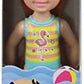 Barbie Club Chelsea Beach Doll Flamingo Bathing Suit