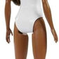 Barbie Doll with Beach Theme in American Flag Stars and Stripes Swimsuit Brunette