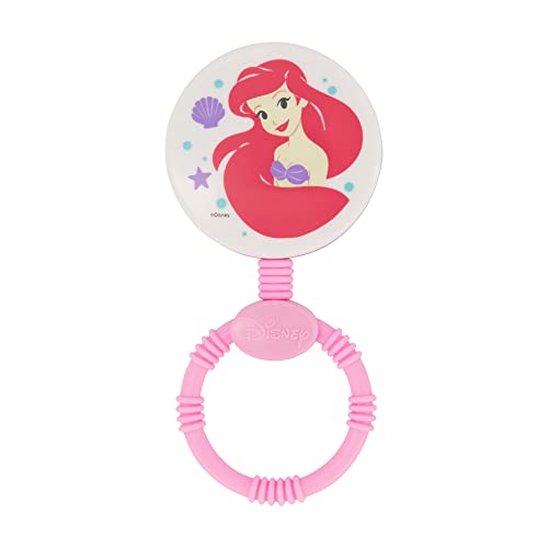 Disney 2 Pack Disney Princess Character Shape Rattle and Keyring Teether Premium Toddler