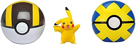 Pokemon Clip 'N' Go Poke Ball Belt Set Wave 5 Ultra Quick Ball and 2-Inch Pikachu - Feat.