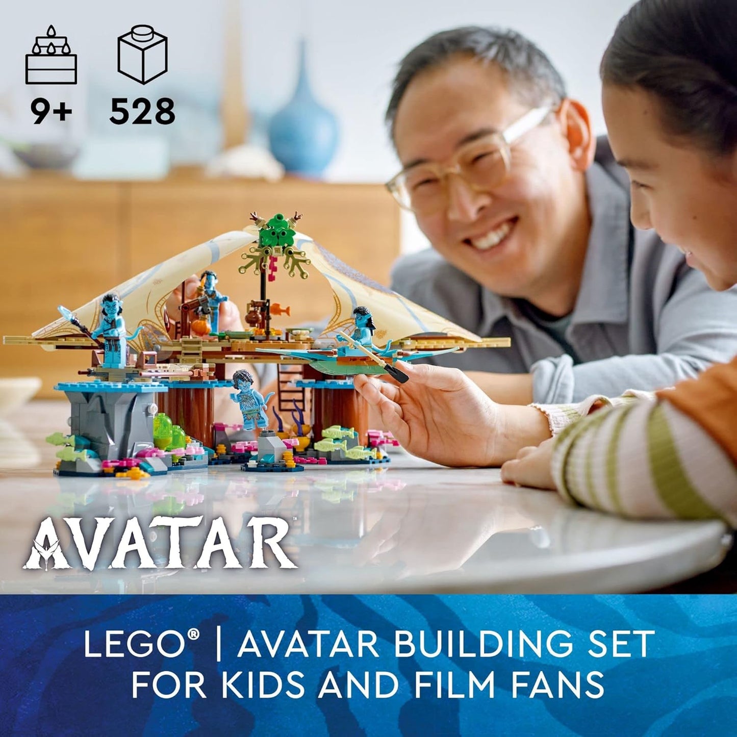 Lego Avatar The Way of Water Metkayina Reef Home 75578 Building Toy Set with Village