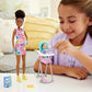 Barbie Skipper Doll Playset with Babysitting Set Themed to Mealtime Color-Change Toy Play