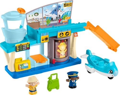 Little People Fisher-Price Little People Toddler Toy Everyday Adventures Airport Playset