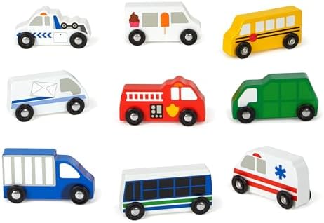 Melissa & Doug Melissa Doug Wooden Town Vehicle