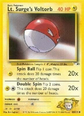 Pokemon - Lt. Surge39s Voltorb 84132 - Gym Heroes