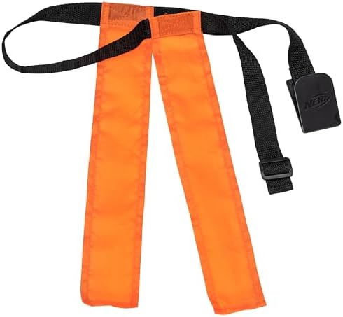 Nerf 10 Player Flag Football Belts Ball Set - Youth Flags Junior Foam Football for - Full