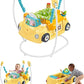 Fisher-Price Baby to Toddler Learning Toy 2-in-1 Servin' Up Fun Jumperoo Activity Center with Music Lights and Shape Sorting Puzzle
