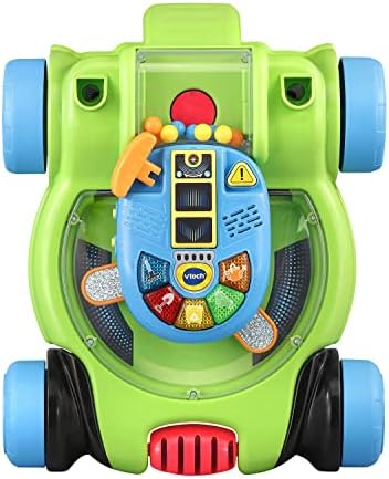 VTech Pop and Spin Mower Toy Frustration Free Packaging Green