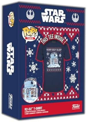 Funko Pop Boxed Tee Star Wars Holiday - R2-D2 Snowman - XL