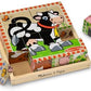 Melissa & Doug Melissa Doug Farm Wooden Cube Puzzle