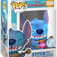 Funko Pop Tee Lilo and Stitch - Ukelele Stitch Flocked - Medium - M - T-Shirt - Clothes