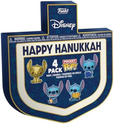 Funko Pocket POP Stitch - Dreidel Box - Disney Lilo Stitch - Keychain Novelty Keyring -