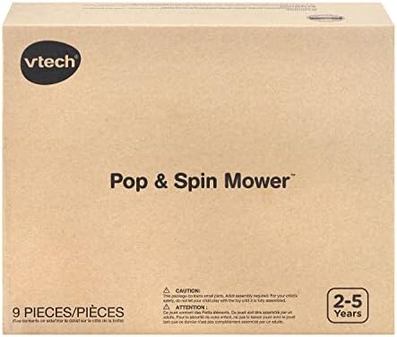 VTech Pop and Spin Mower Toy Frustration Free Packaging Green