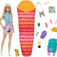 Barbie Doll and It Takes Two Malibu Camping Doll with Pet Puppy and 10 It Takes Two Camping Playset