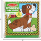 Melissa & Doug Melissa Doug Pets Wooden Cube Puzzle With Storage Tray 16 pcs