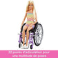 Barbie Fashionistas Doll 194 with Wheelchair Ramp Straight Blonde Hair Rainbow Romper with