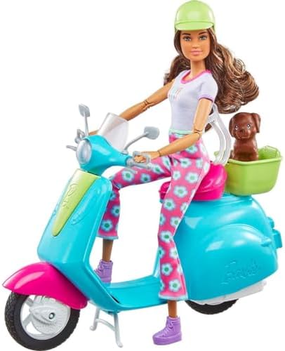 Barbie Fashionistas Doll Scooter Travel Playset