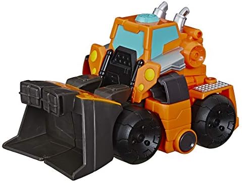 Transformers Playskool Heroes Rescue Bots Academy Wedge The Construction-Bot Converting