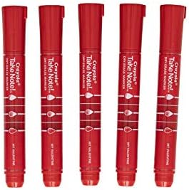 Crayola Take Note Dry Erase Markers Red Chisel Tip Markers Office School Supplies 12 Count
