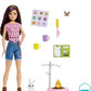 Barbie It Takes Two Stacie Doll Camping Playset with Doll Pet Tent Puppy Sticker Sheet