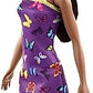 Barbie Doll 11.5 Inches with Colorful Butterfly Logo Print Dress Strappy Heels Ages 3 Up