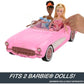 Barbie Hot Wheels RC Corvette from The Movie Full-Function Remote-Control Toy Car Holds 2 Doll
