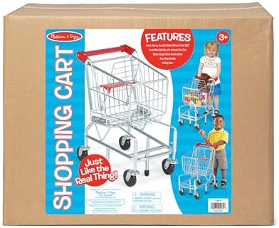 Melissa & Doug Melissa Doug Toy Shopping Cart With Sturdy Metal Frame