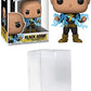 Funko Pop - Black Adam - Black Adam No Cape with Lighting Chest Bundled with a Byron's