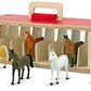 Melissa & Doug Melissa Doug Take-Along Show-Horse Stable With Wooden Stable Box and 8 Toy