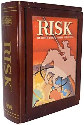Hasbro Risk Parker Brothers Vintage Game Collection Wooden Book Box