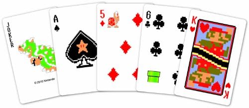 Nintendo 1 X Super Mario Bros Trump Limited Edition Playing Cards - Retro 8-Bit Dot