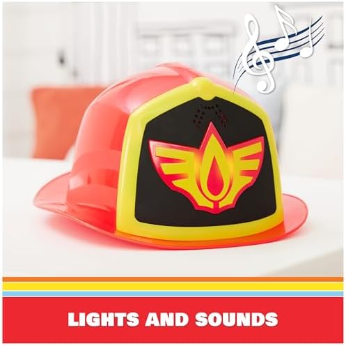 Disney Junior Firebuds Bo's Firefighter Hat with Light and Sounds Pretend Play Costume