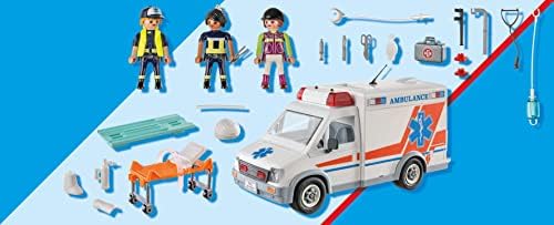 Playmobil Ambulance with and 3 Figures