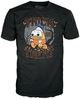Funko POP Tee Disney - Halloween Donald Duck - Glow in The Dark - Small - S - T-Shirt - Clothes with Collectable Vinyl Figure