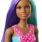 Barbie Dreamtopia Mermaid Doll 12-inch Teal and Purple Hair with Tiara 3 to 7 Year Olds