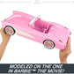 Barbie Hot Wheels RC Corvette from The Movie Full-Function Remote-Control Toy Car Holds 2 Doll